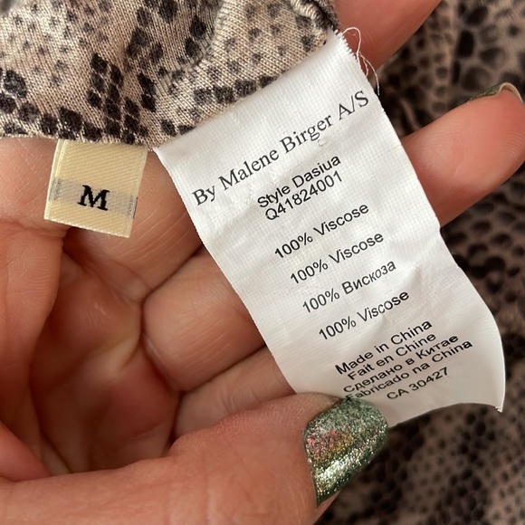 MALENE BIRGER SzM viscose snakeskin tulip dress - Picture 4 of 4